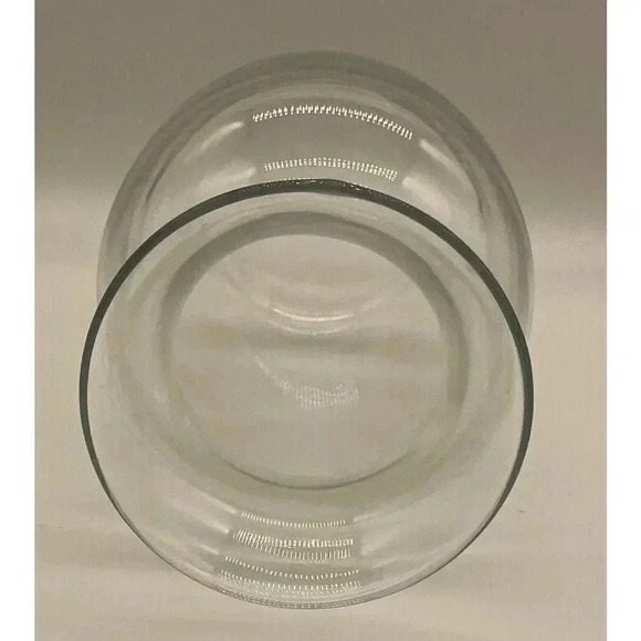 Flower Vase Clear Blown Glass 8" Tall Simple And Elegant - Picture 4 of 4